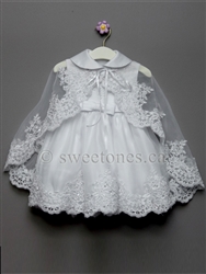 Girls satin Christening dress