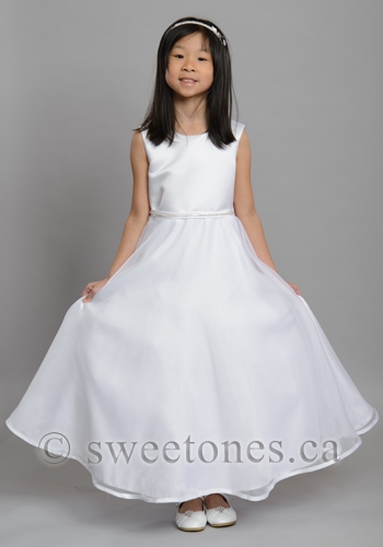 Satin & organza A line dressâ€“ Style FC-Charlotte