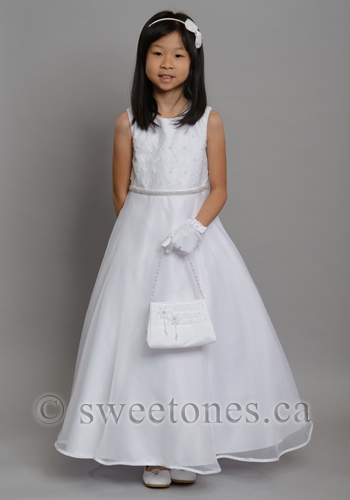 Lace & organza A-line dress â€“ Style FC-Katie