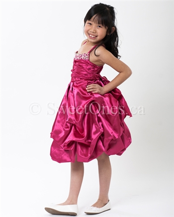pink bubble dress with bolero girl party dresses