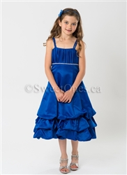 Blue bubble girl party dress
