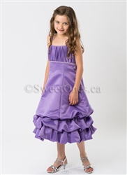 Purple bubble girl party dress