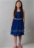 Navy blue party dress flower girl dress
