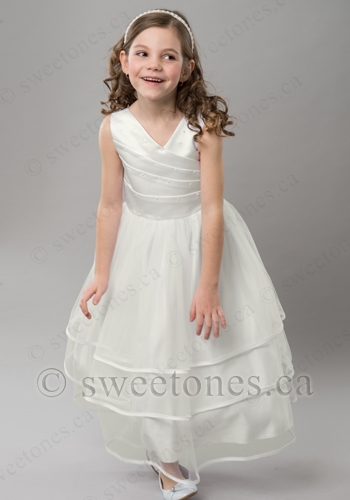 ivory flower girl dress
