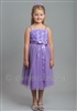 Purple party dress flower girl dress
