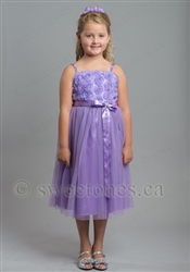 Purple party dress flower girl dress