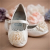 Girl accessories white ballerina flat shoes