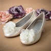 Flower girl accessories ivory ballerina flat shoes