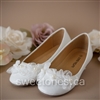 First communion accessories white flower shoes