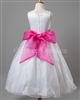 Flower girl Fuchsia sash