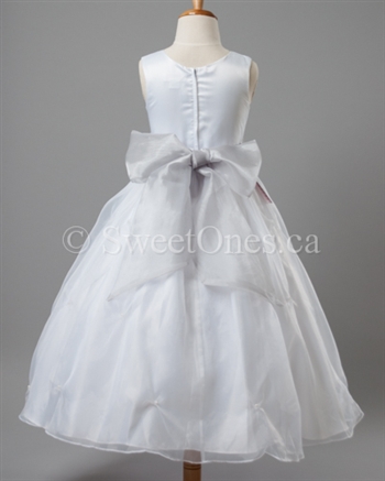 Flower girl Sliver Blue sash