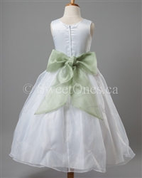 Flower girl Lime Blue sash