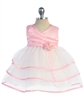 Baby pink taffeta party dress