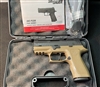 Sig Sauer P320 XC with a tan frame and black slide