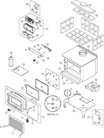 OsburnWoodStoves.com - Every part for the Osburn 900. Select the Osburn 900 part from the drop down menu after looking at the parts diagram.