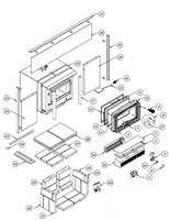OsburnWoodStoves.com - Every part for the Osburn 1600 Insert. Select the Osburn 1600 part from the drop down menu after looking at the parts diagram.