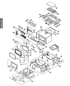 OsburnWoodStoves.com - Every part for the Osburn 2000. Select the Osburn 2000 part from the drop down menu after looking at the parts diagram.