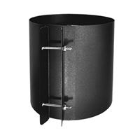 SP00210 6" Coupling section single wall black