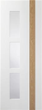 Praiano Glazed White / Oak Interior door