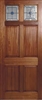 Colonial Top Light Hardwood Exterior Door