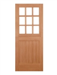 Stable 9 Light Hardwood Exterior Door