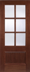 Zurich Glazed Walnut Interior Door