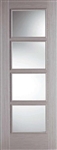 Vancouver Glazed Light Grey Interior Door