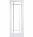 Manhattan Glazed Solid White Interior Door