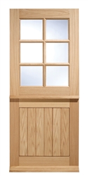 Cottage Stable 6L Oak Exterior Door