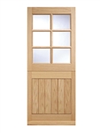 Cottage Stable 6L Oak Exterior Door