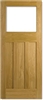 DX Glazed Oak Interior Door