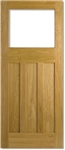 DX Glazed Oak Interior Door