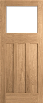 DX Unglazed Oak Interior Door