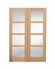 SHAKER DOOR PAIR OAK