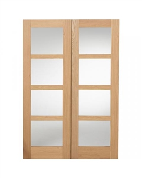 SHAKER DOOR PAIR OAK