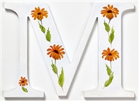 The letter 'M' part of our unique Wild Flower Alphabet depicting the wild flower Marigold.