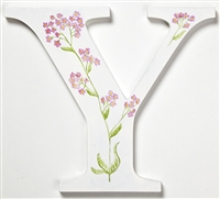 The letter 'Y' depicting the wild flower Yarrow from our unique Wild Flower Alphabet