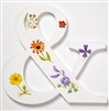 An Ampersand added to our Wild Flower Alphabet decorated with wild flower motifs.