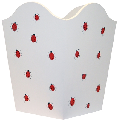 Hand Painted Ladybird Bin