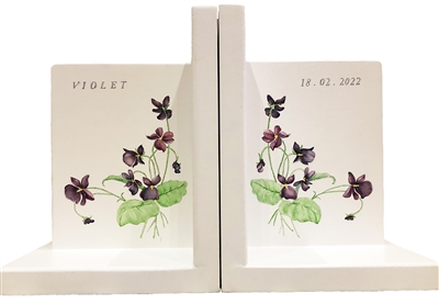 Violet Bookends