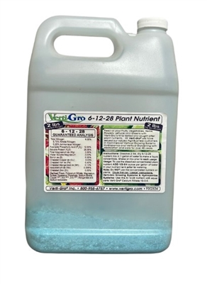 F61228 1 Gallon JUG of 6-12-28 (2 lbs) of Verti-Gro Hydroponic Plant Nutrient 6-12-28 with trace minerals.