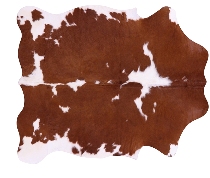 Brown & White Natural Cowhide Rug