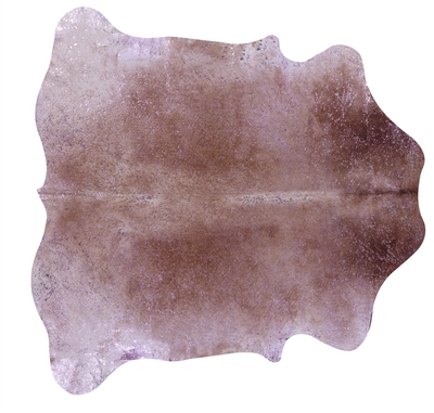 Pink Metallic Cowhide Rug