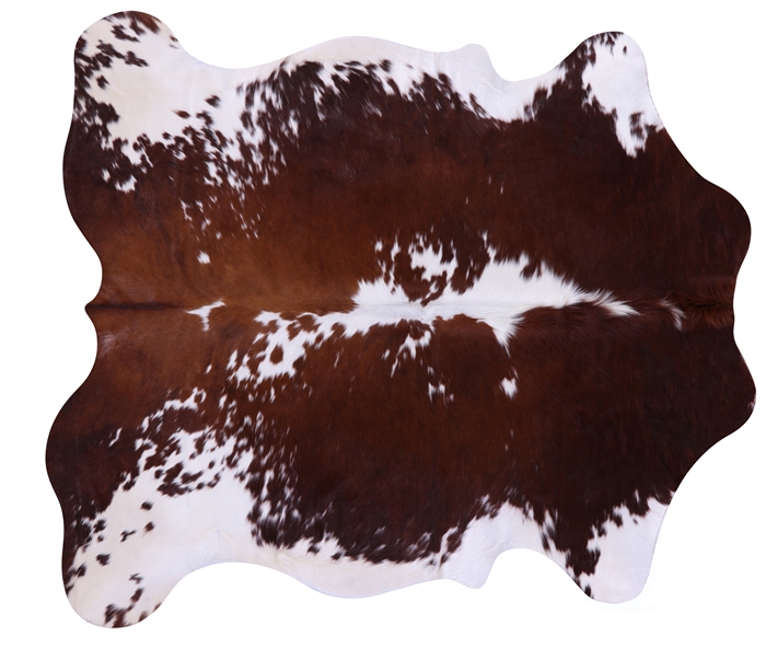 Brown & White Natural Cowhide Rug