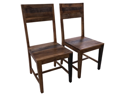 Solid Wood Dining Chair Set of Two