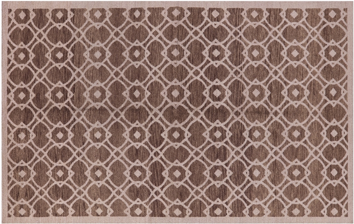 Hand Knotted Modern Area Rug