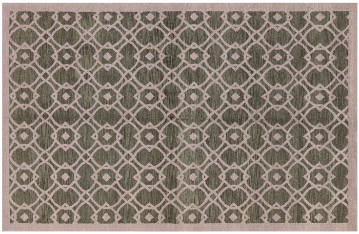 Modern Hand Knotted Area Rug