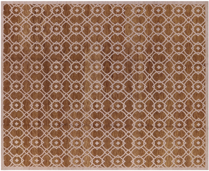 Modern Hand Knotted Wool Area Rug