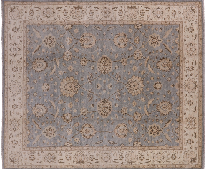 Hand Knotted Oushak Area Rug