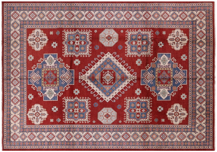 Kazak Hand Knotted Wool Area Rug